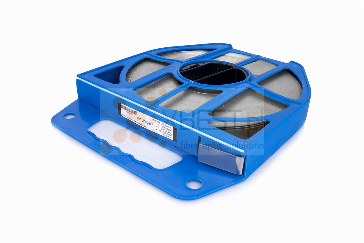 Taśma stalowa Sdünnger F 197 (19x0.7mm, 50m), Stainless Steel 430, w plastikowym opakowaniu