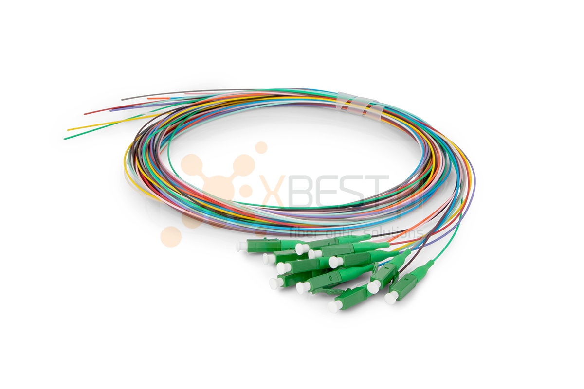 12x Pigtail (Box) ConnLink SILVER LC/APC G.657A2 2M 0.9/0.25mm Colored LSZH Semi tight buffer