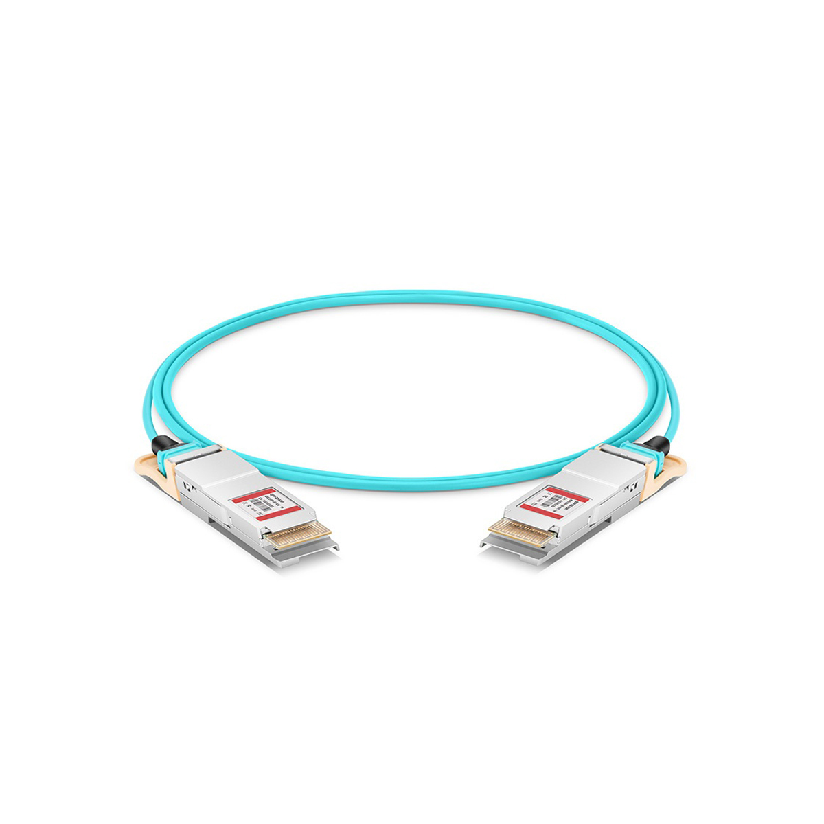 QSFP-DD, 400G, OM3, AOC, 1M Active Optical Cable to QSFP-DD