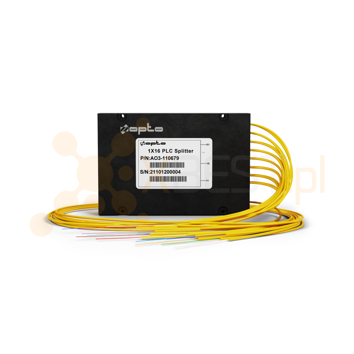 Splitter PLC SM G.657A1 2.0mm 1M ABS 1x16