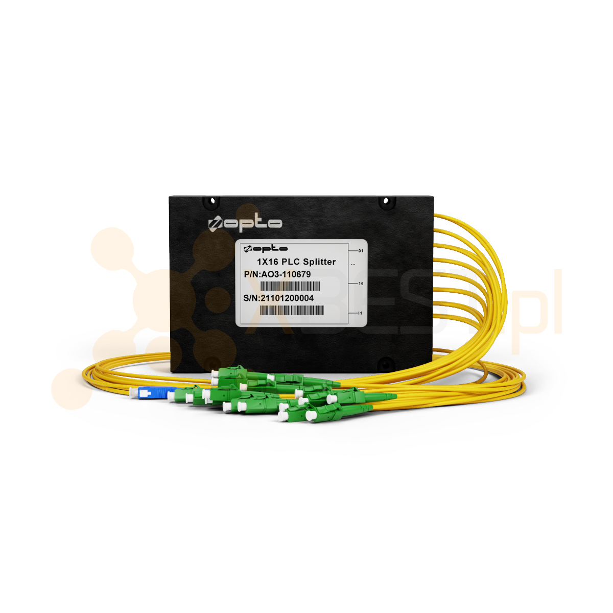 Splitter PLC SC/UPC-IN LC/APC-OUT SM G.657A1 2 mm 1M ABS 1x16