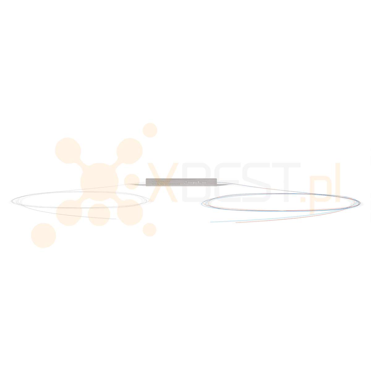 Splitter PLC SM G.657A1 250µm 1M STEEL-Micro 1x2