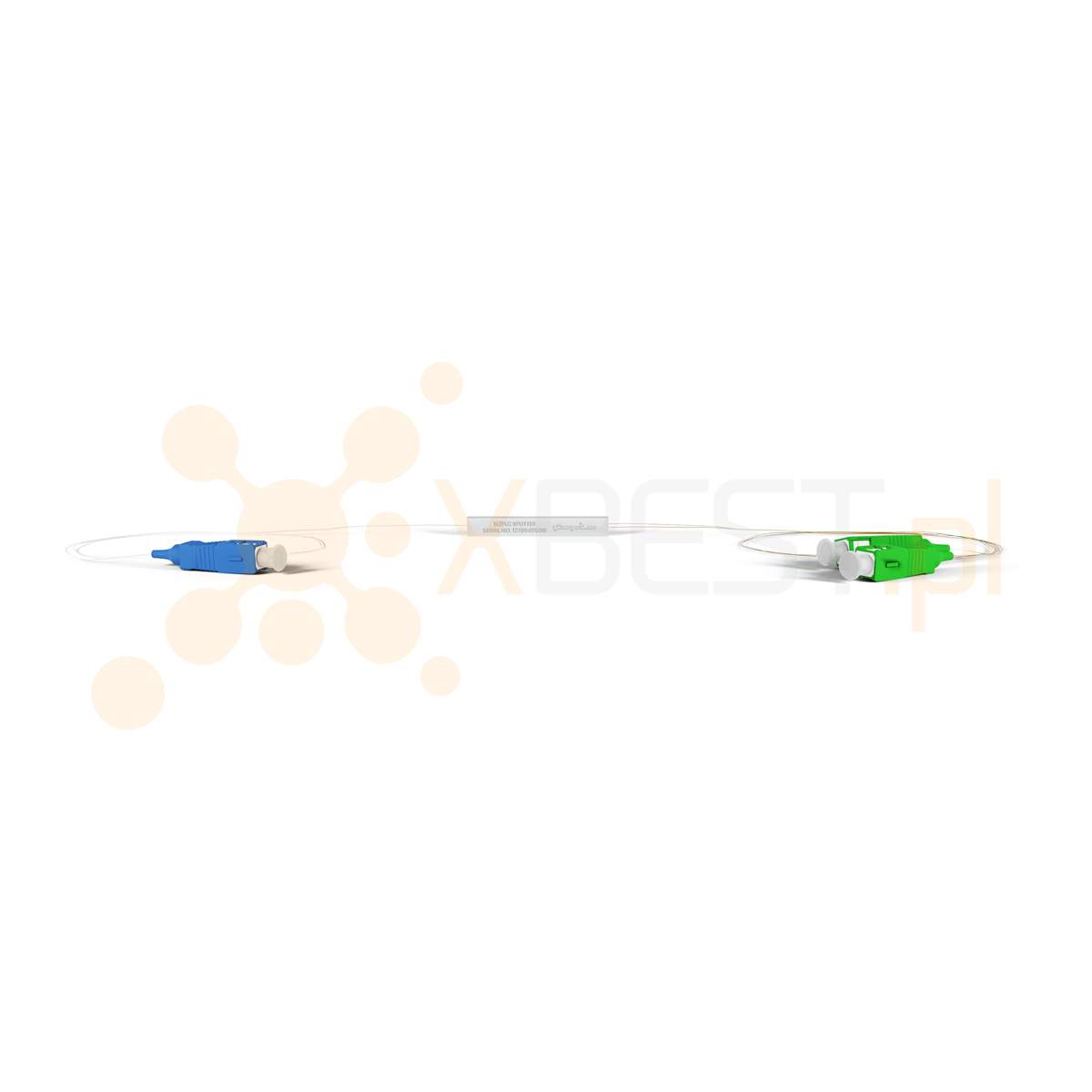 Splitter PLC SC/UPC-IN SC/APC-OUT SM G.657A1 250µm 1M STEEL 1x2
