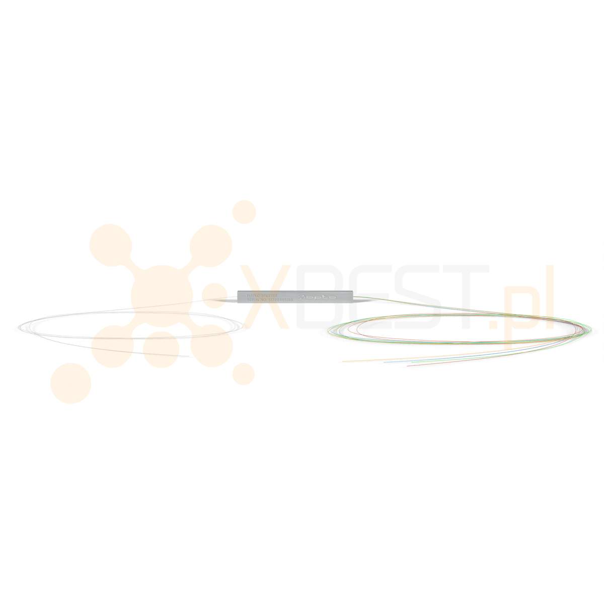 Splitter PLC SM G.657A1 250µm 1.5 m STEEL-Micro 1x4