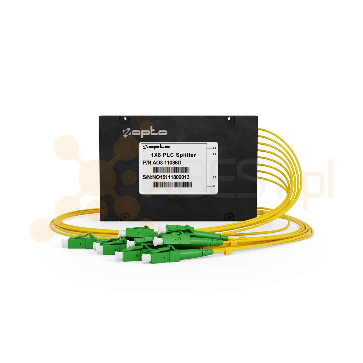 Splitter PLC LC/APC SM G.657A1 2.0mm 1M ABS 1x8