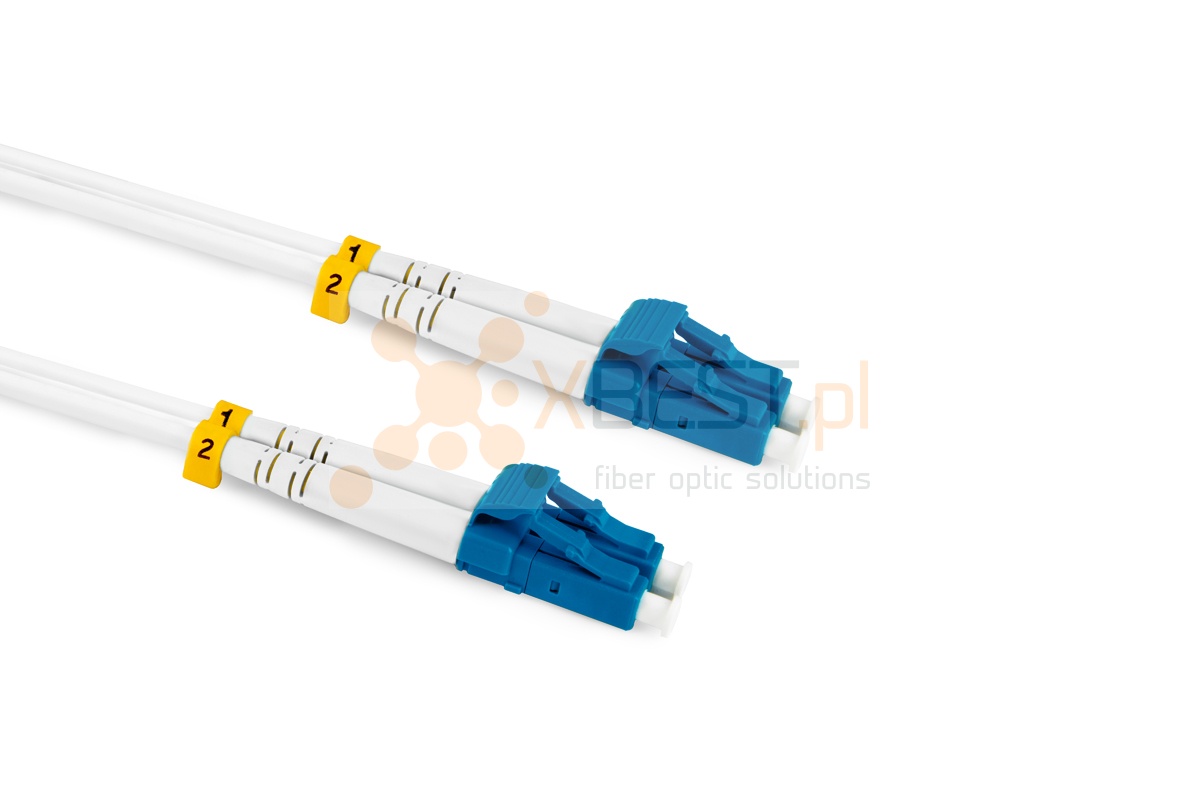 Patchcord ConnLink GOLD LC/UPC-LC/UPC G.657A2 DUPLEX 0.5M 2.0mm WHITE LSZH