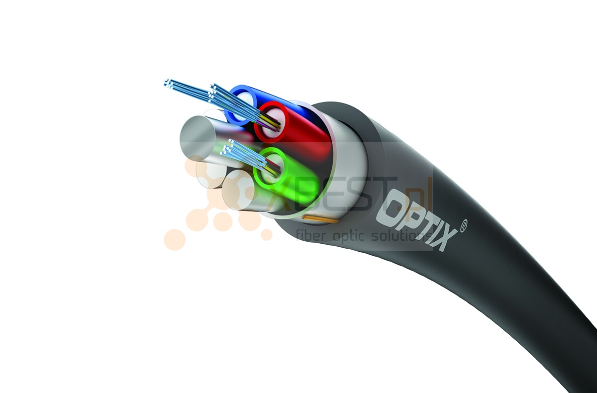 OPTIX cable Light Z-XOTKtsd 36x9/125 3T12F ITU-T G.652D 1.5kN