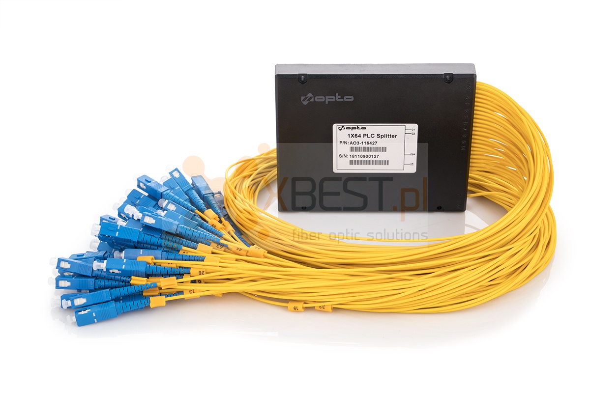 Splitter PLC SC/UPC SM G.657A1 2.0mm 1M ABS 1x64
