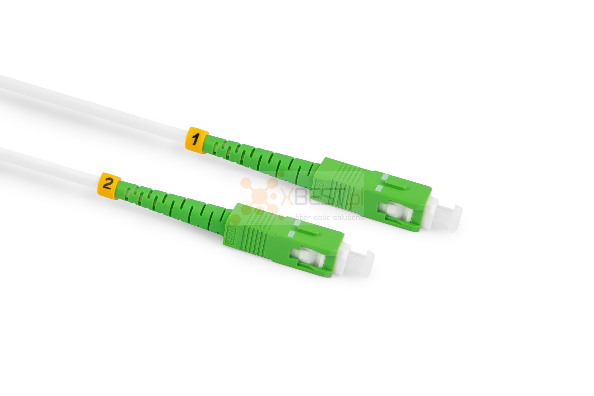 Patchcord ConnLink GOLD SC/APC-SC/APC G.657B3 SIMPLEX 1M 2.0mm WHITE LSZH