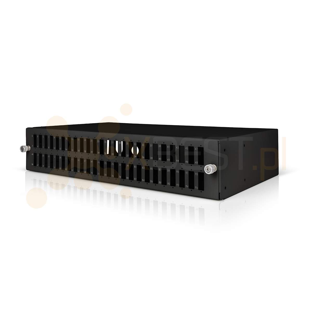 Przełącznica światłowodowa Tracom 19", 48x SC Duplex, 2U (4xP3024) BLACK