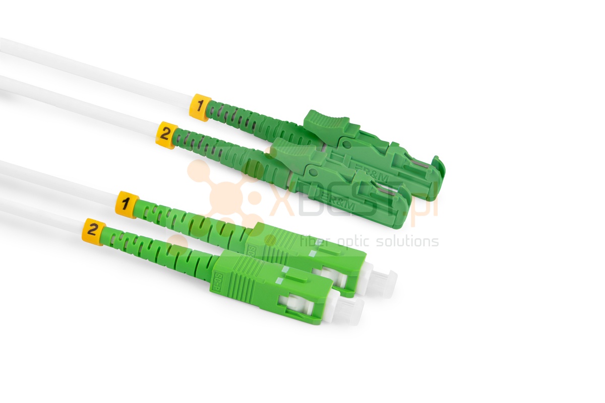 Patchcord ConnLink GOLD LSH/APC-SC/APC G.657A2 DUPLEX 3M 3.0mm WHITE LSZH