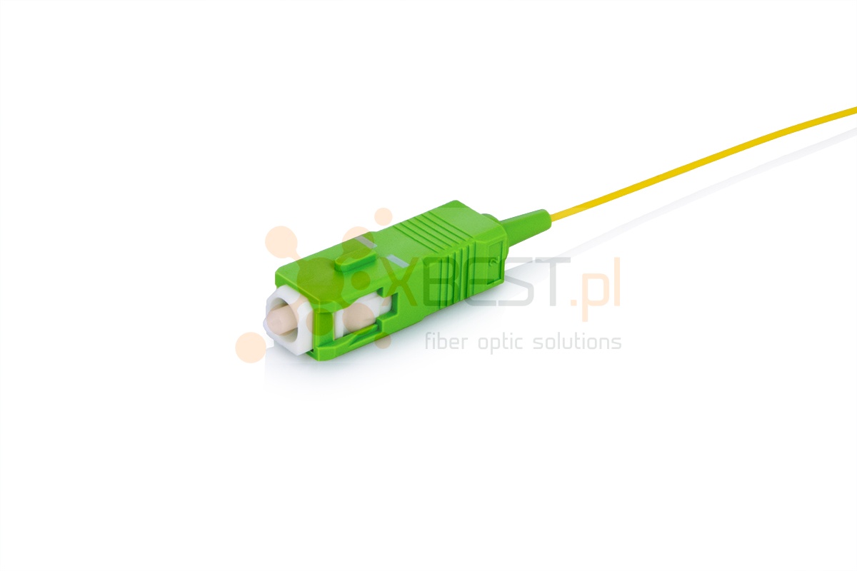 Pigtail ConnLink SILVER SC/APC SM G.657A1 1.5m 0.9mm YELLOW LSZH Easy Strip
