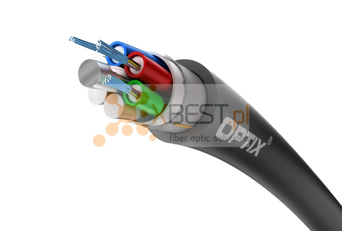OPTIX cable Saver Eca ZW-NOTKtsdDb UNFC204 12x9/125 1T12F ITU-T G.652D 1.8kN