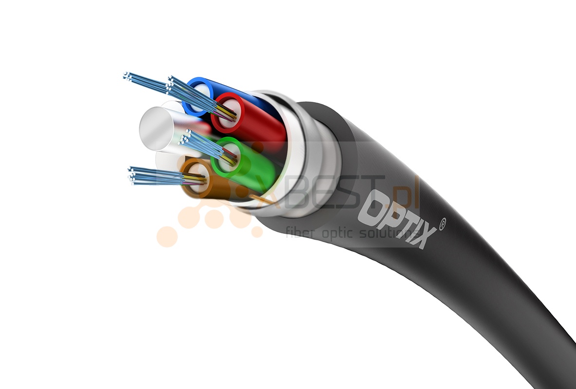 OPTIX cable STRONG ZKS-XOTKtsFf OBMC102 288x9/125 24T12F ITU-T G.652D 2.5kN