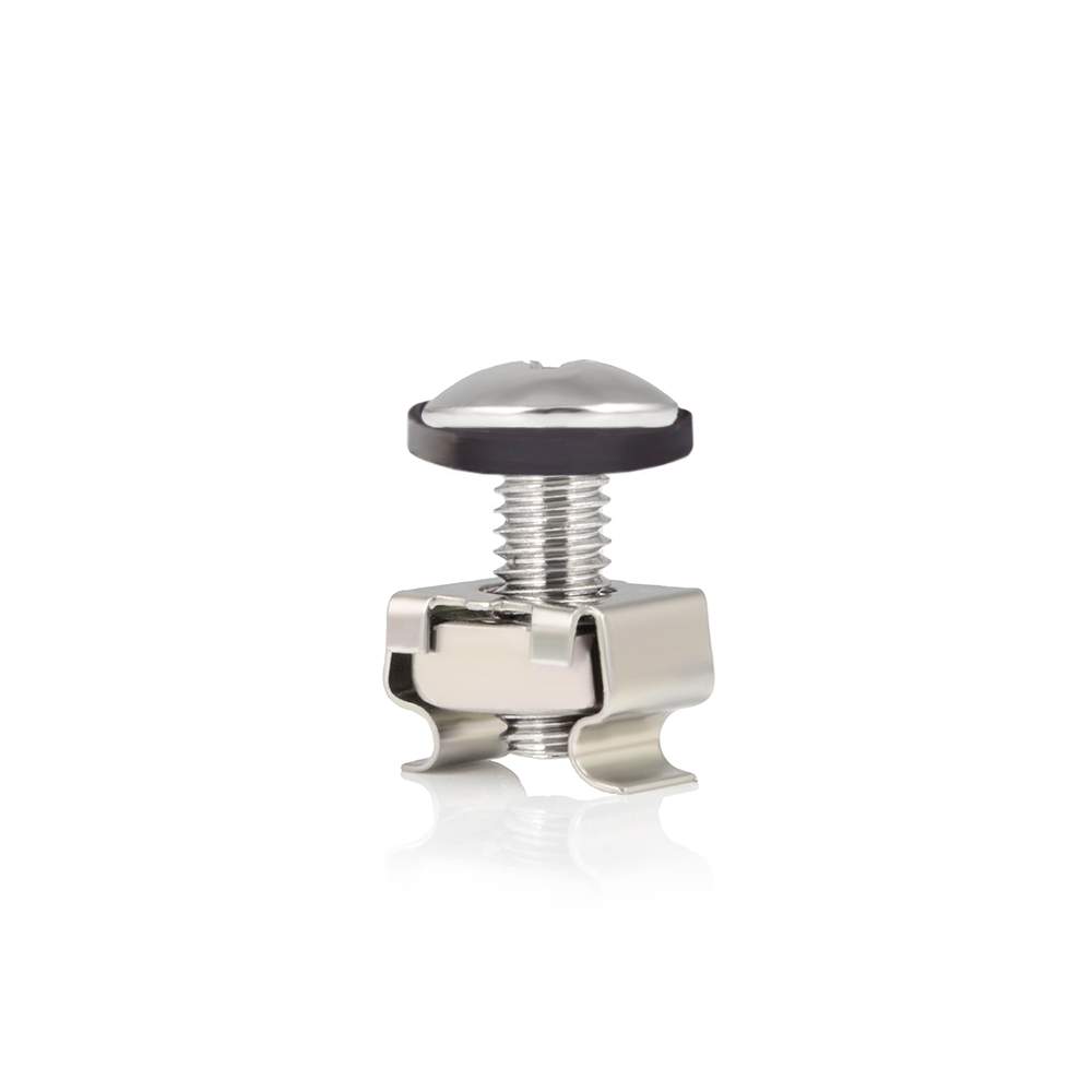 RACK Screw M6x0.90, 17 mm + cage nut with washer
