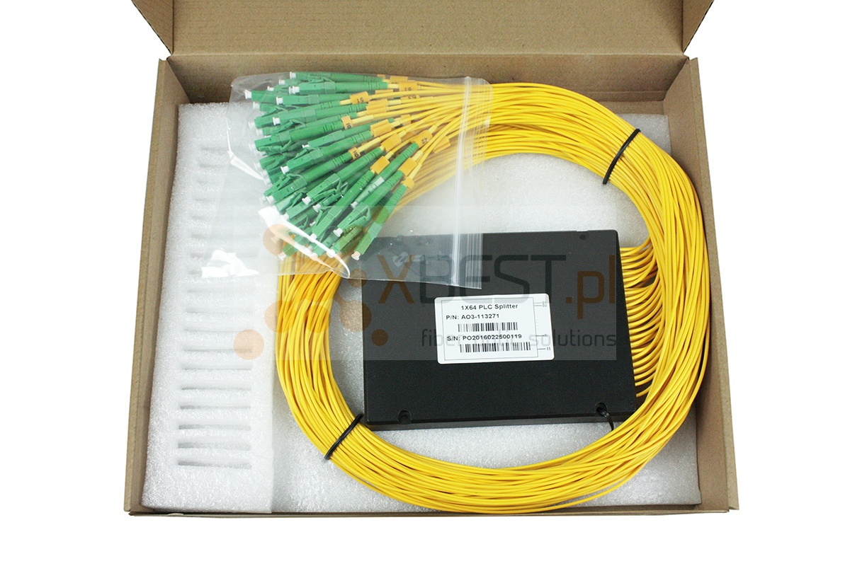 Splitter PLC LC/APC SM G.657A1 2.0mm 1M ABS 1x128