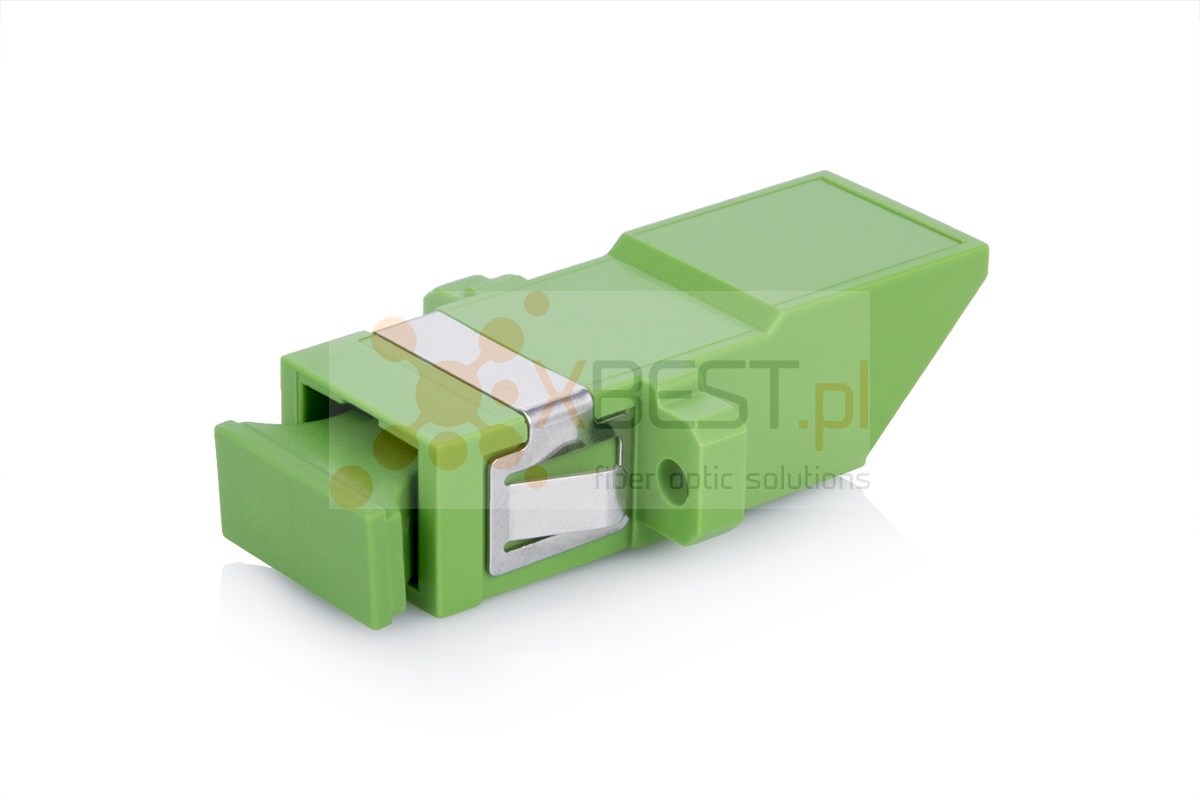 Adapter OPTO SC/APC, SM, SIMPLEX, with FLAP (z klapką zabezpieczającą)