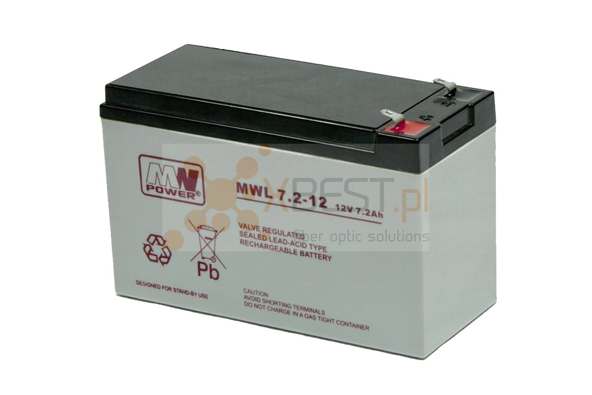 Akumulator AGM, MWL 7,2-12 (12V 7.2Ah Long Life)