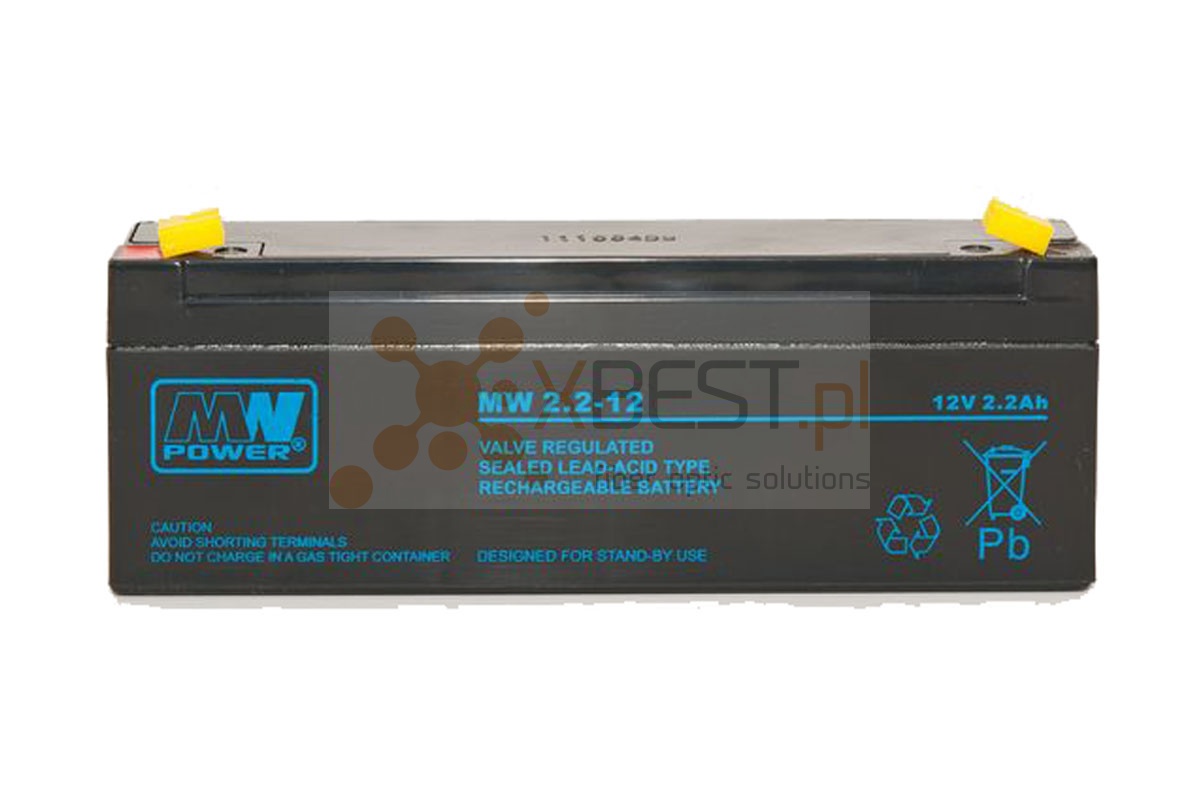 Akumulator AGM, MW 2,2-12 (12V 2.2Ah)