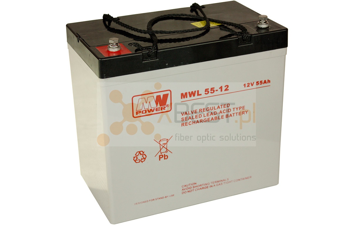 Akumulator AGM, MWL 55-12 (12V 55Ah Long Life)