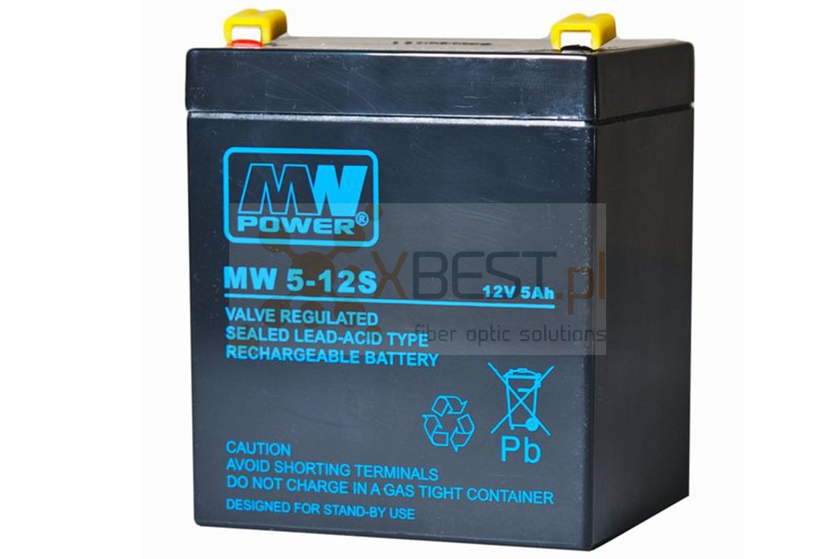 Akumulator AGM, MWS 5-12 (12V 5Ah)