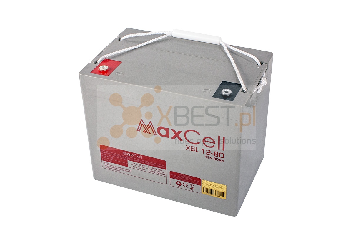 Akumulator AGM, XBL 12-80 (12V 80Ah M6/T16)