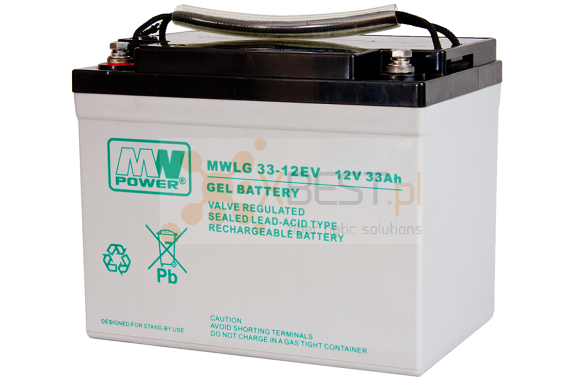 Akumulator GEL, MWLG 33-12EV (12V 33Ah Long Life)