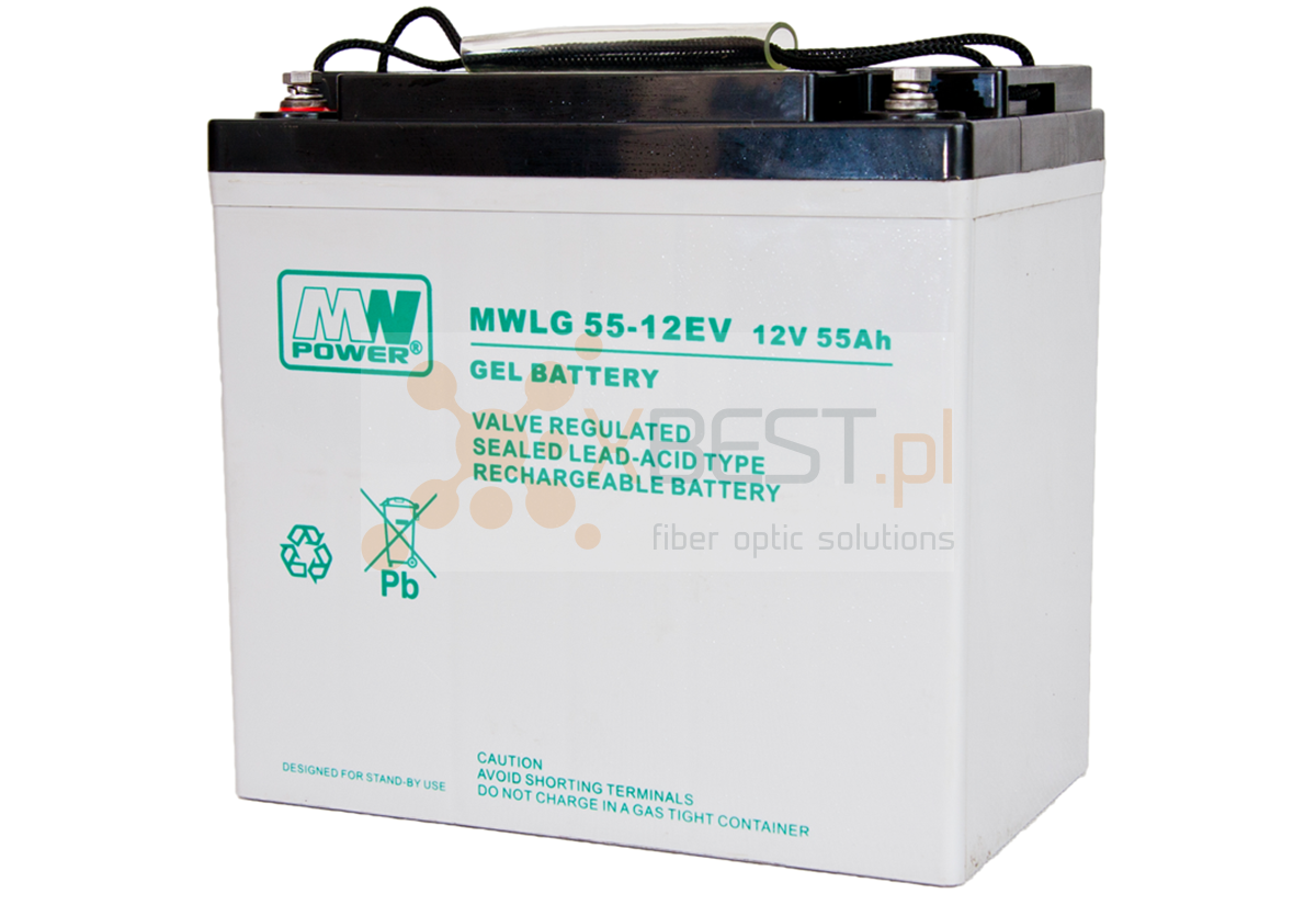 Akumulator GEL, MWLG 55-12EV (12V 55Ah Long Life)