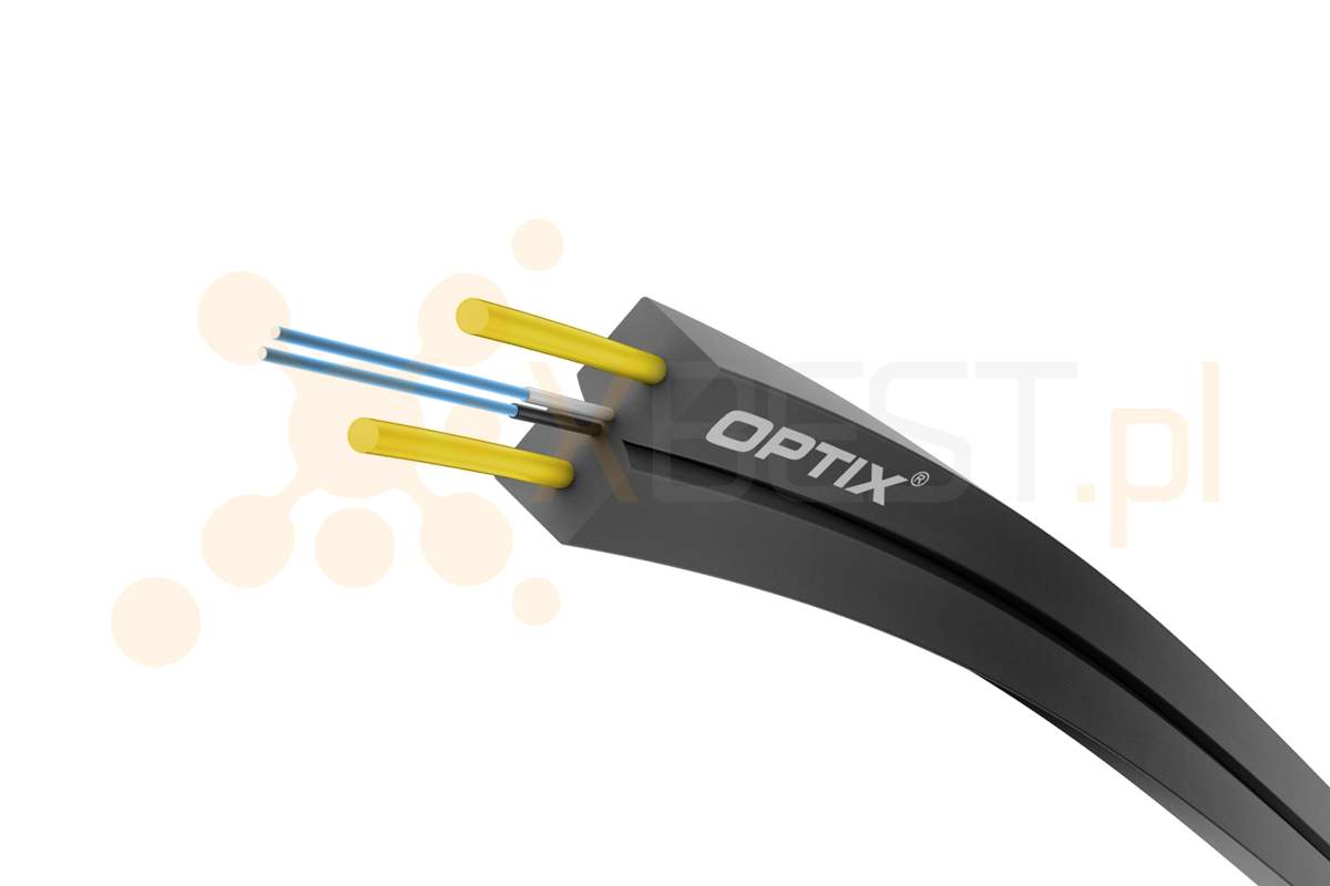 OPTIX cable ZW-NOTKSdp 2xARP INCC301 4x9/125 ITU-T G.657A2 BLACK - 1000m BOX