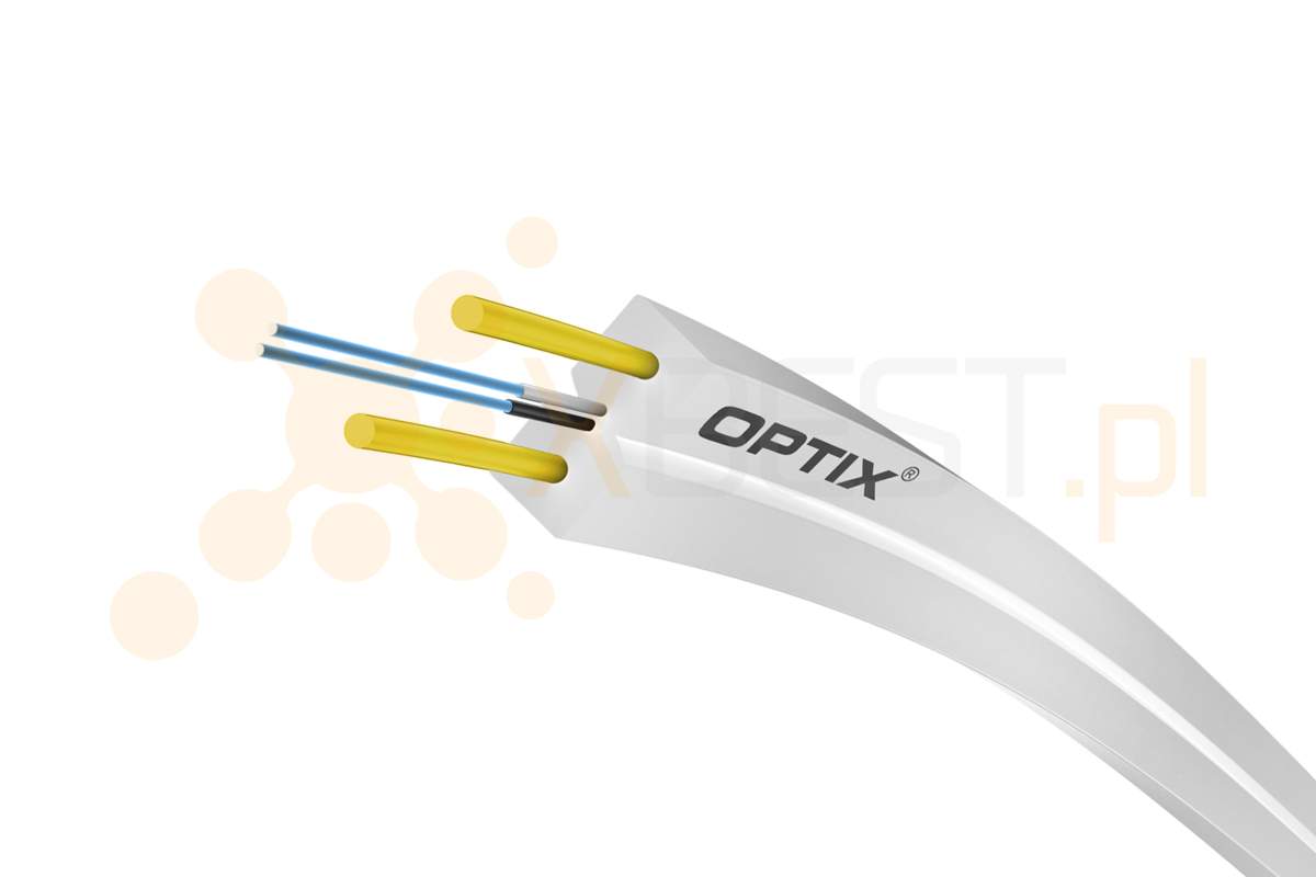 OPTIX cable ZW-NOTKSdp 2xARP INCC301 1x9/125 ITU-T G.657A2 WHITE - 2000m BOX