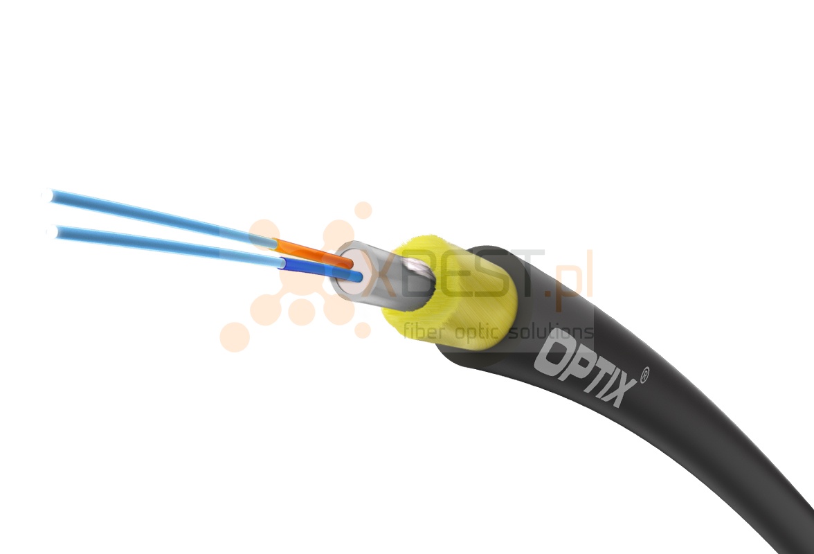 OPTIX cable AirTube S-XOTKtmdD CC206 2x9/125 ITU-T G.657A2 0.6kN - 2000m BOX