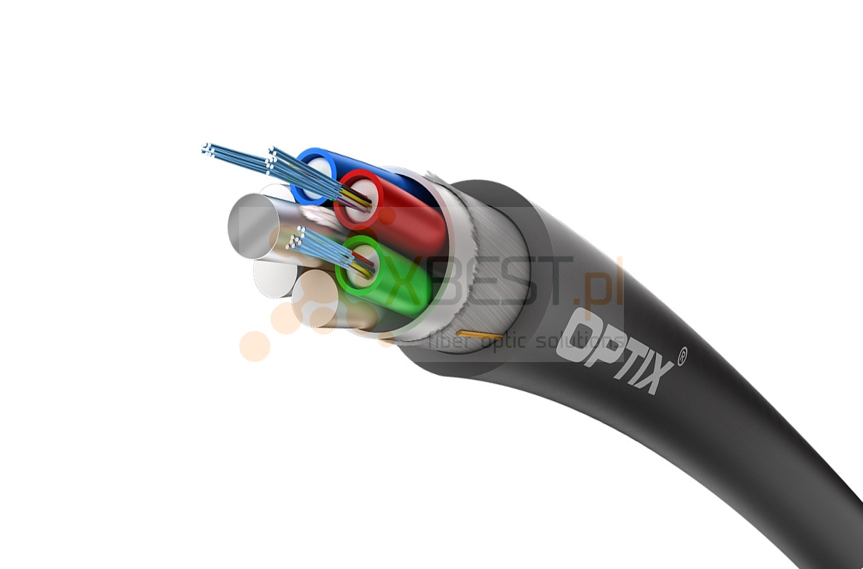 OPTIX cable Duct Z-XOTKtsdDb 192x9/125 16T12F ITU-T G.652D 3.0kN