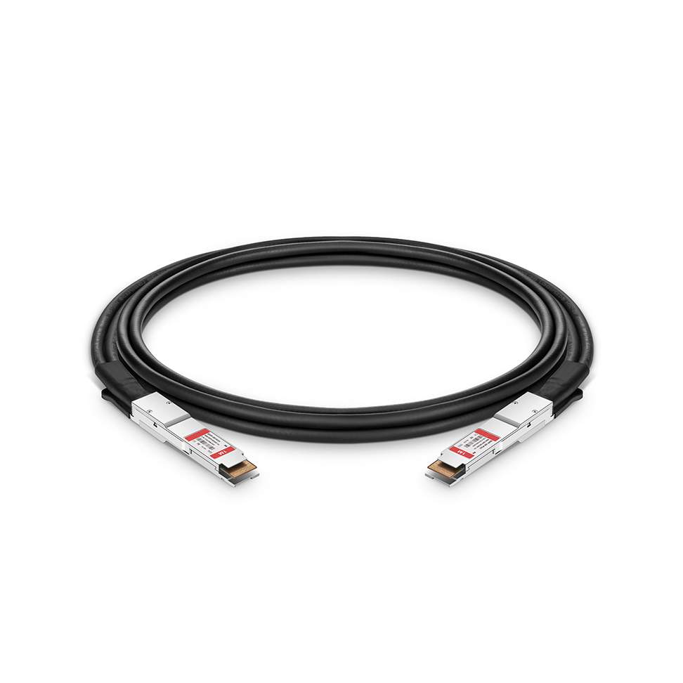 QSFP-DD OPTEC, 400G, PCC, 0.5M Passive Copper Cable AWG30 to QSFP-DD Direct Attach Copper DAC