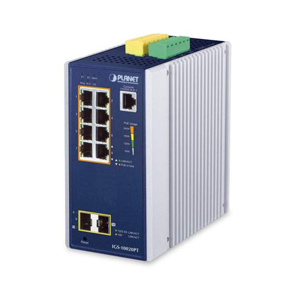 Planet IGS-10020PT 8x10/100/1000 + 2xSFP POE IND