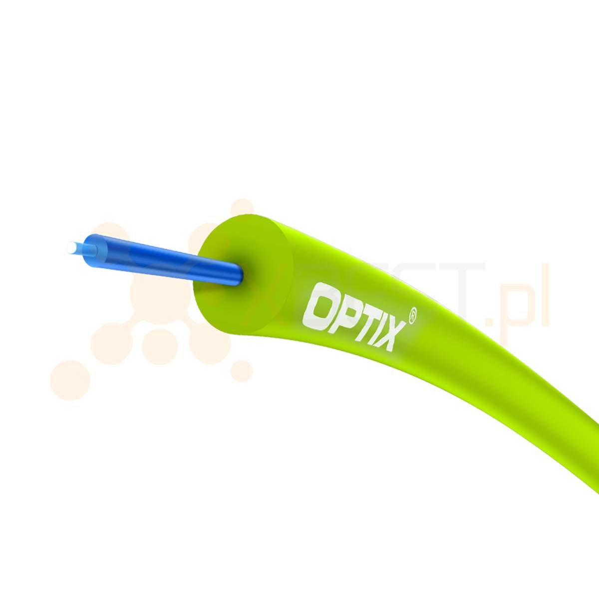 OPTIX cable BUFFER W-NOTKSd INAC301 1x50/125 OM5 0.9mm LIME 5N - 1000m DRUM
