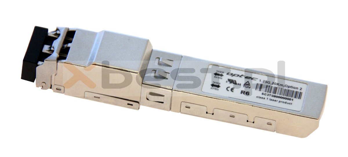 C-SFP 2Ch WDM OPTEC, 1.25G, SM LC, 20km, TX1310, DDM