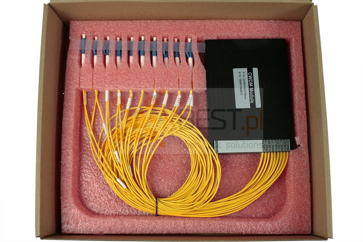 CWDM Mux/Demux OPTO, 18CH(nm) +Mon, 9 transmissions/1 fiber, 2.0mm SM G657A, LC/UPC (ABS BOX)