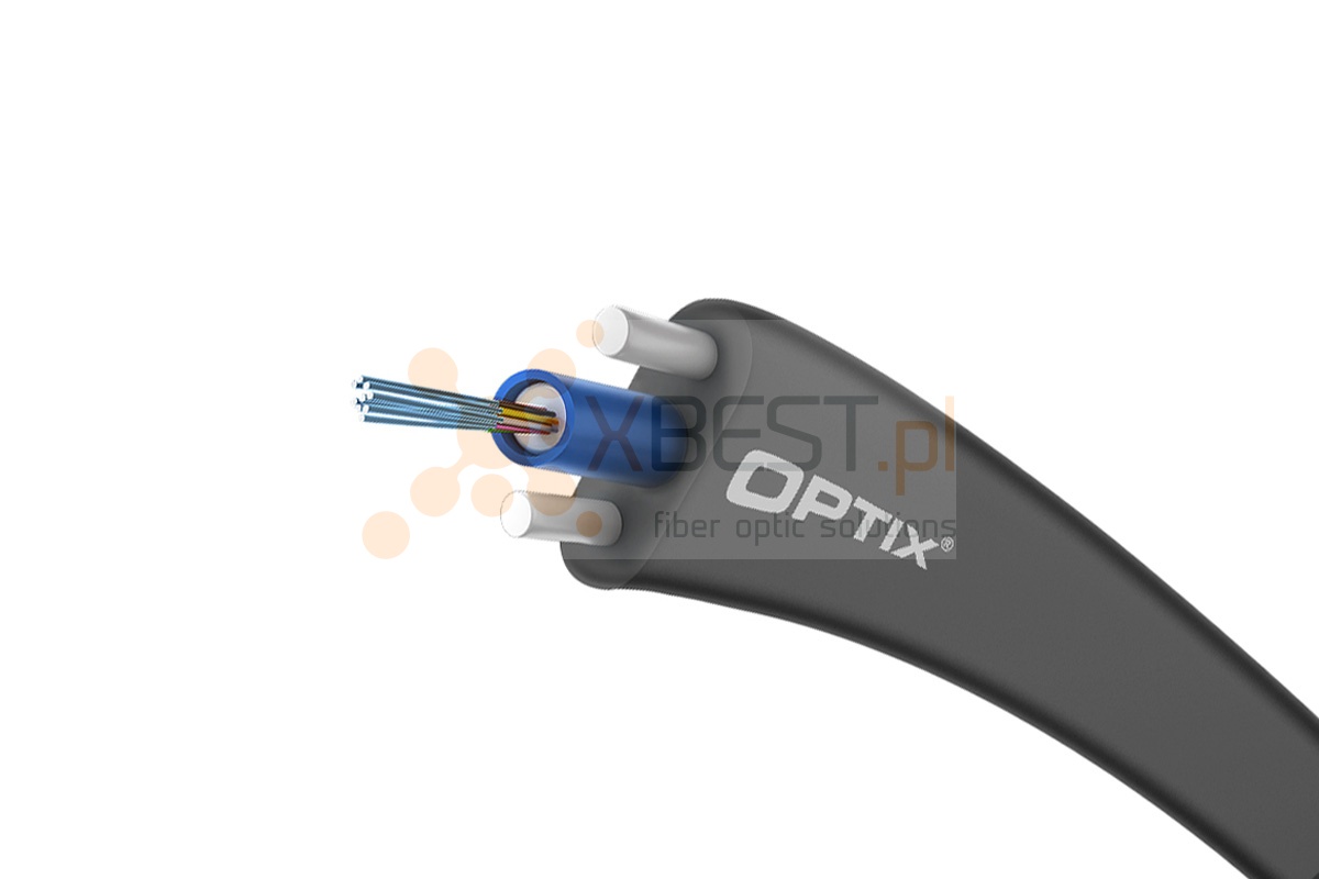 OPTIX cable FLAT Z-XOTKtcdp FC102 24x9/125 ITU-T G.652D 1.0kN (SPAN 70m)