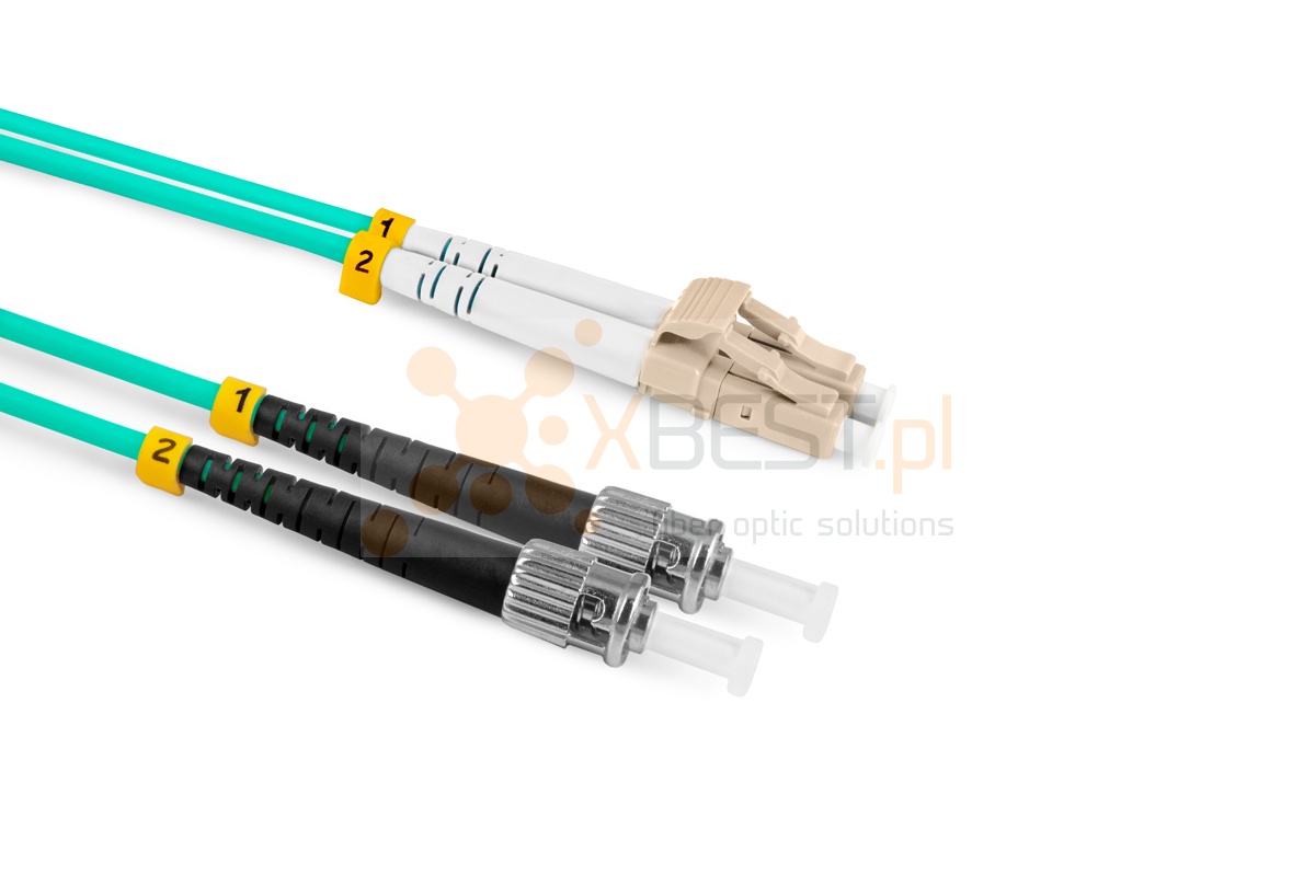 Patchcord OPTO LC/UPC-ST/UPC, MM 50/125 (OM3), DUPLEX, 2M