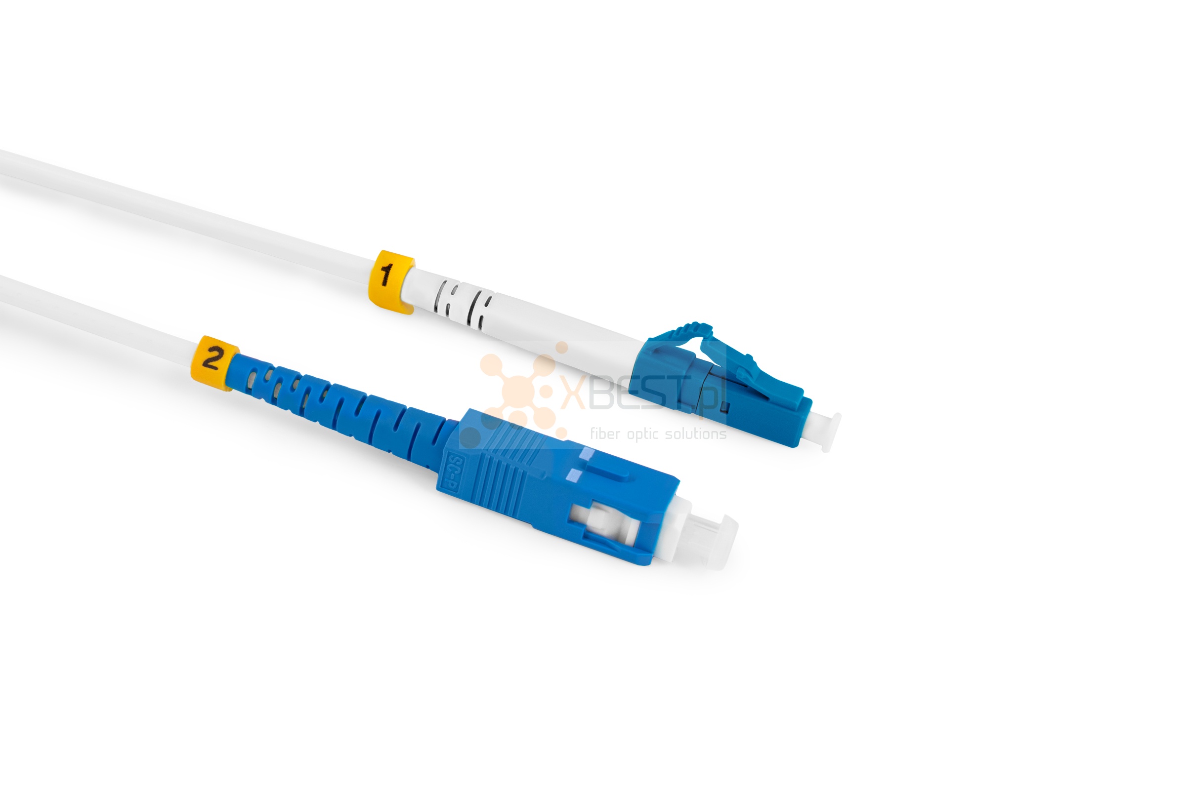 Patchcord ConnLink SILVER LC/UPC-SC/UPC G.657A2 SIMPLEX 10M 2.0mm WHITE LSZH