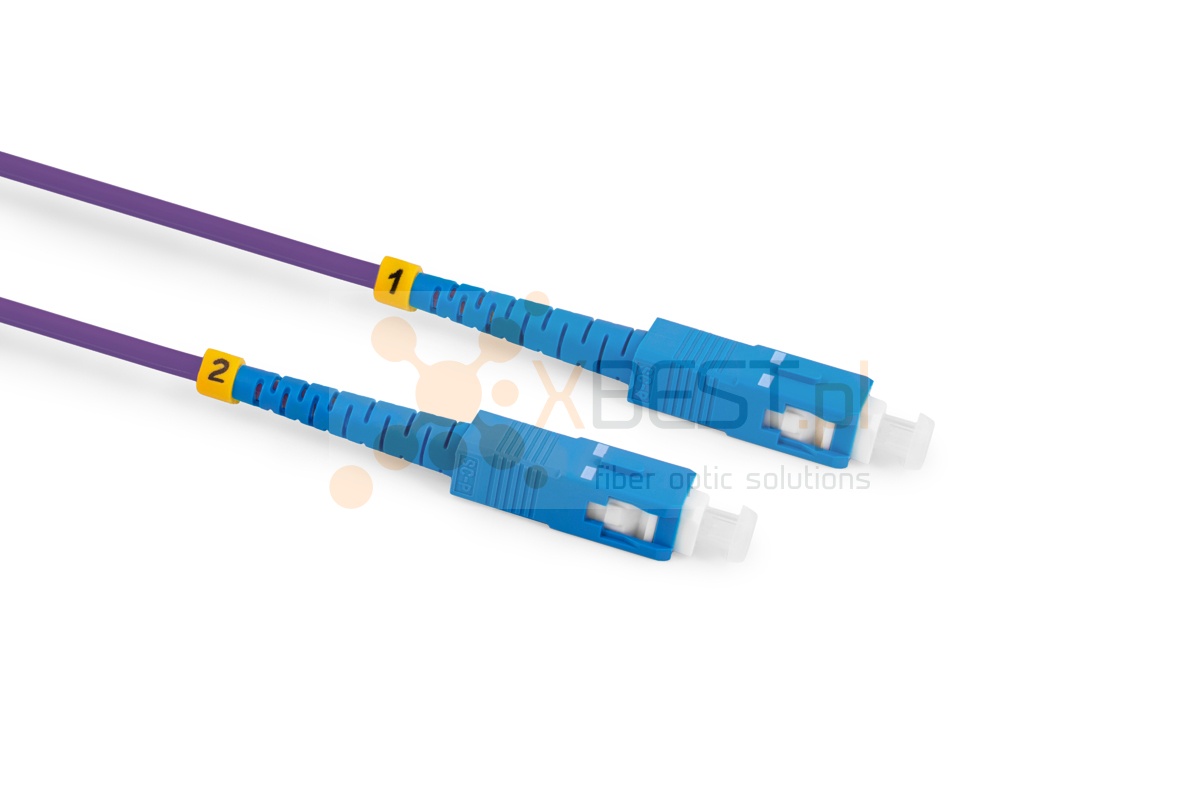 Patchcord ConnLink GOLD SC/UPC-SC/UPC G.657B3 SIMPLEX 20M 2.0mm VIOLET LSZH