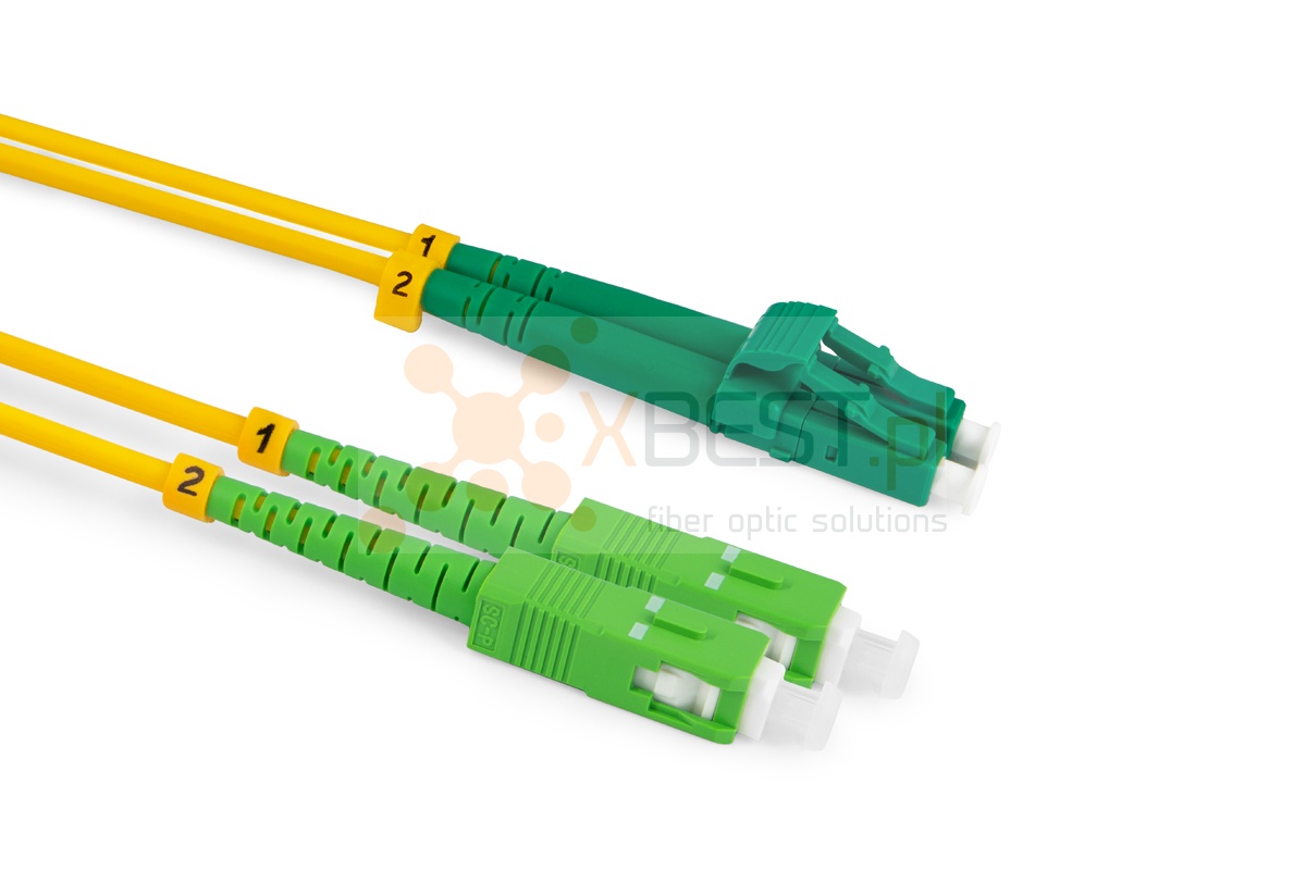 Patchcord ConnLink SILVER LC/APC-SC/APC G.652D DUPLEX 20M 3.0mm YELLOW LSZH
