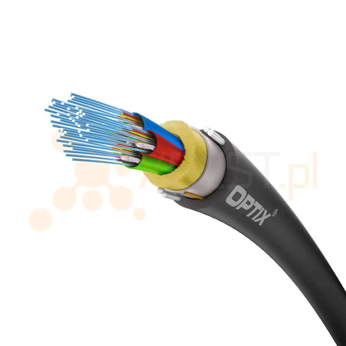 OPTIX cable FSM DRY ADSS-XOTKMdD OASC101 12x9/125 1M12F ITU-T G.652D 1.2kN