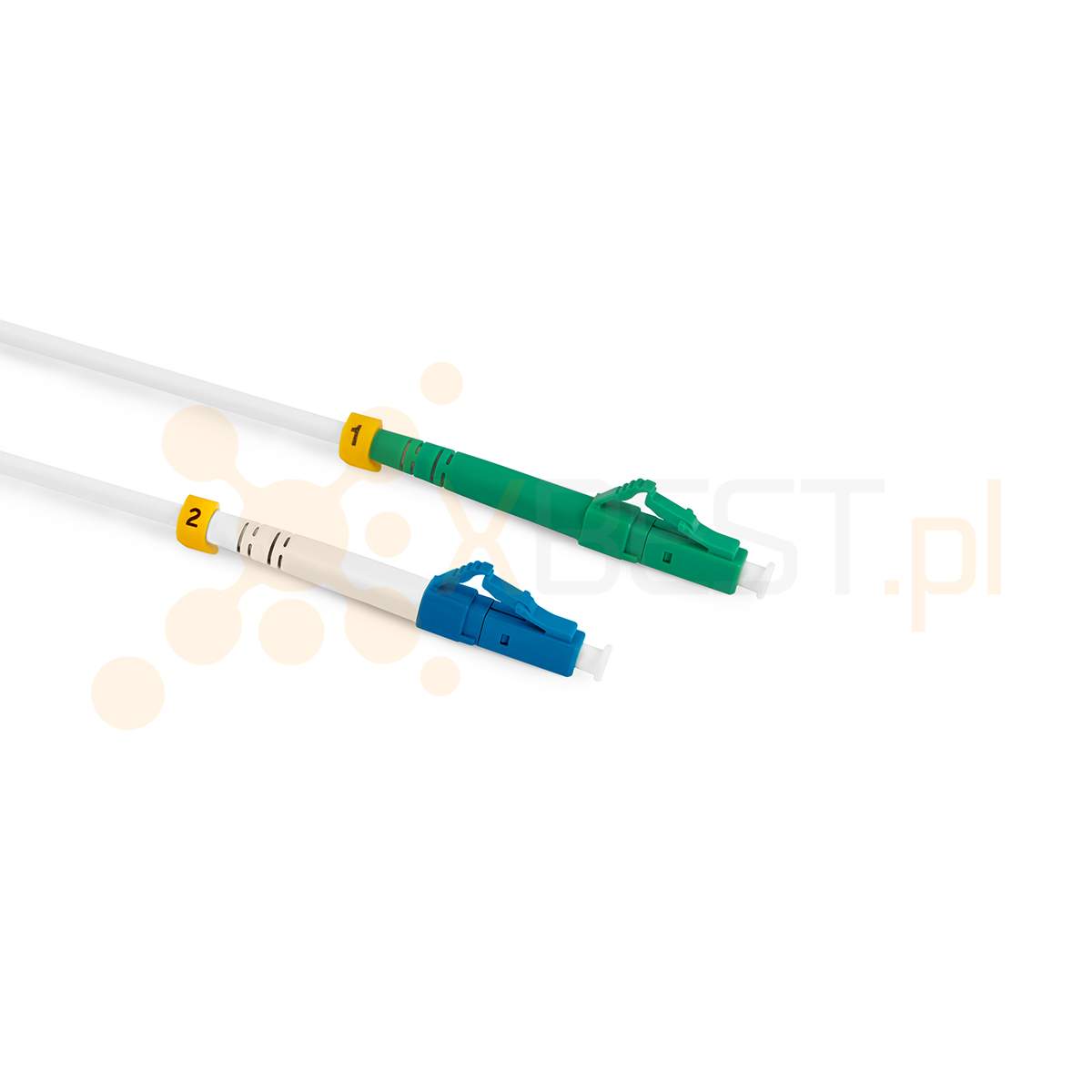 Patchcord ConnLink SILVER LC/APC-LC/UPC G.657A2 SIMPLEX 1M 3.0mm WHITE LSZH