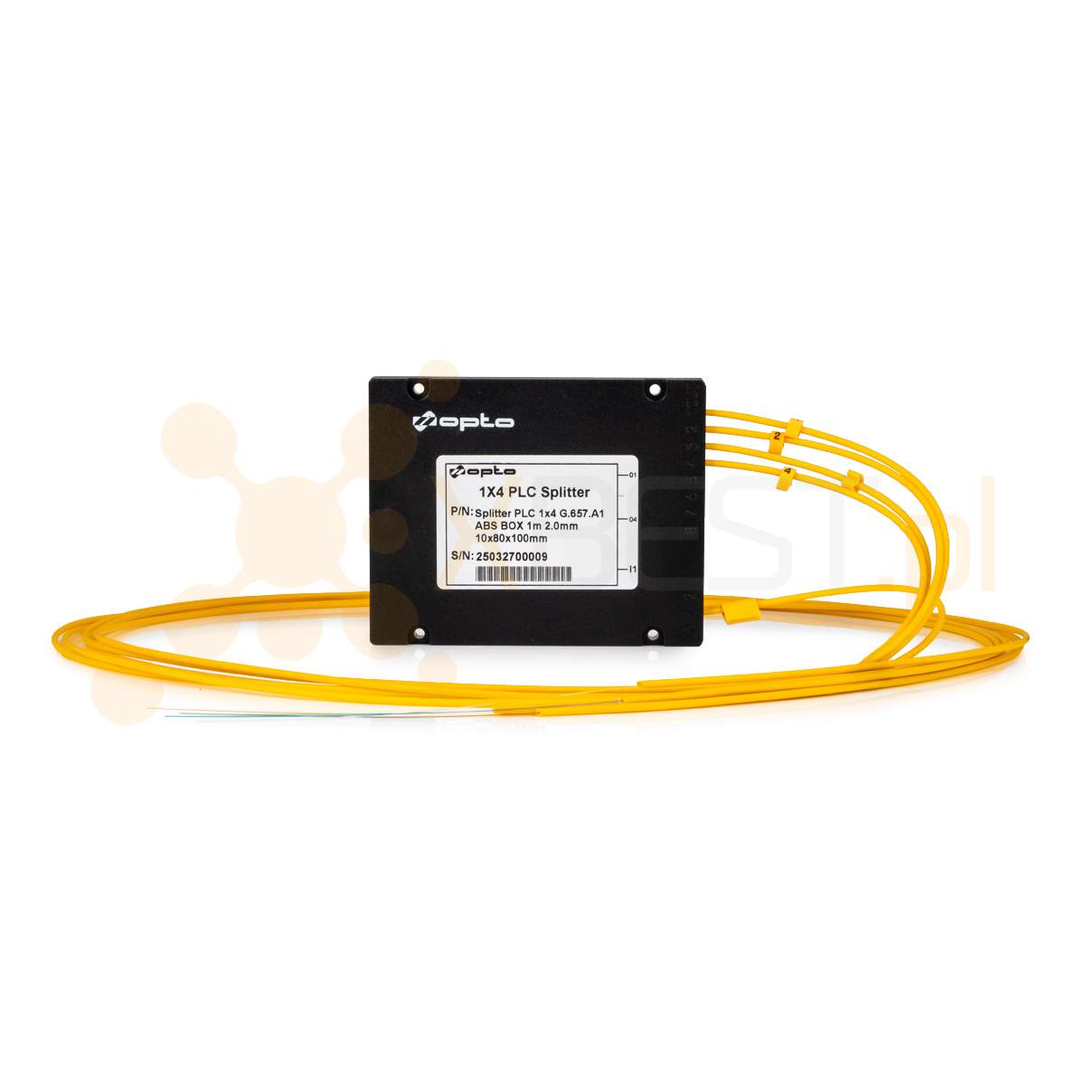 Splitter PLC SM G657A1 2.0mm 1M ABS 1x4