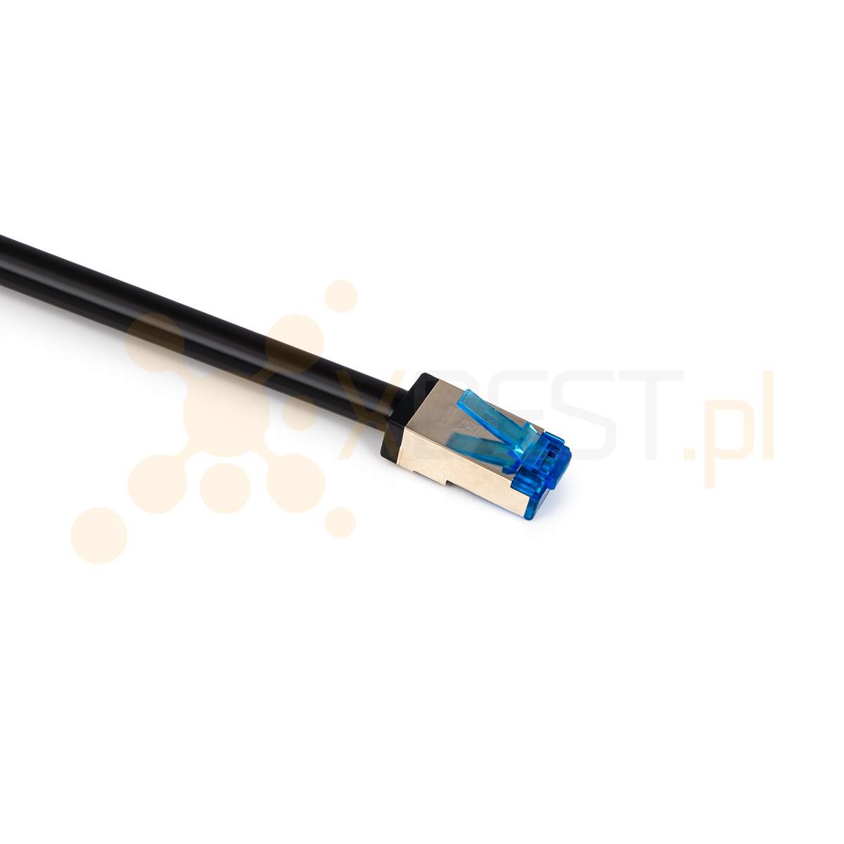 Patchcord S/FTP Cat 6A, UV, 3m, Czarny