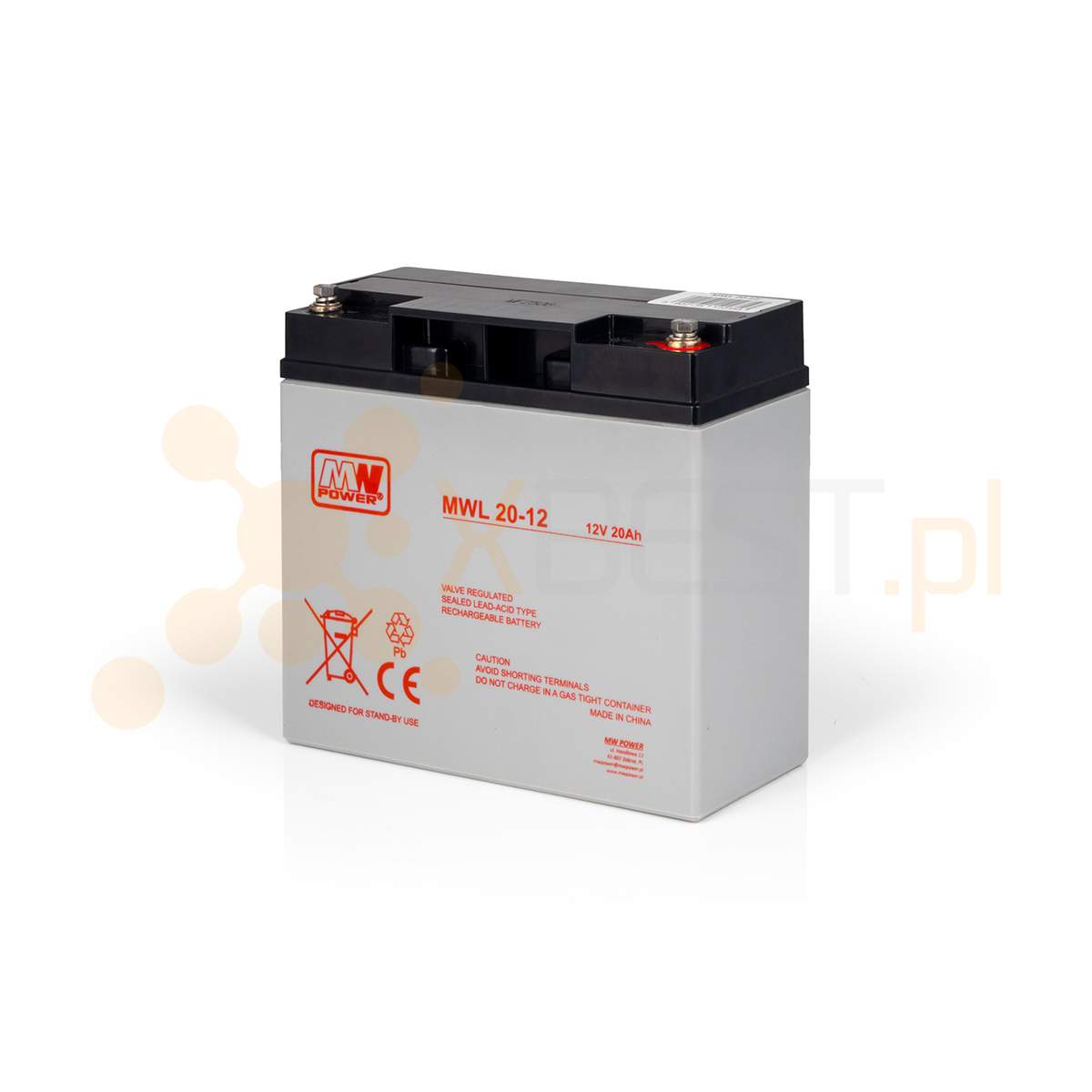 Akumulator AGM, MWL 20-12 (12V 20Ah Long Life)