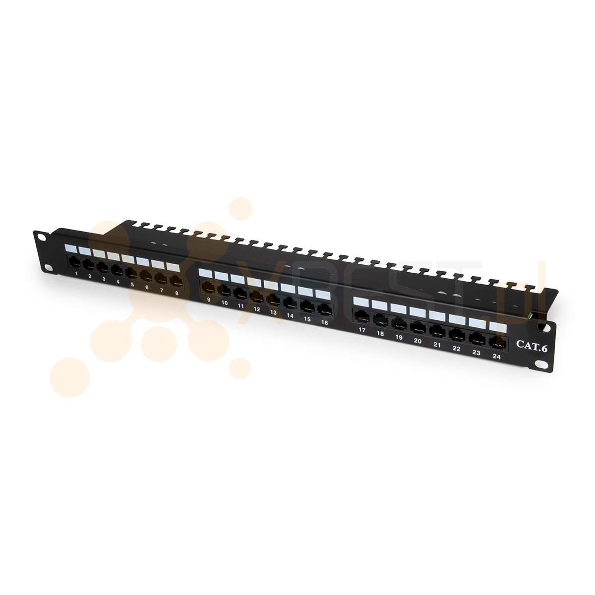 Patch Panel 19" kat. 6 1U 24x RJ45