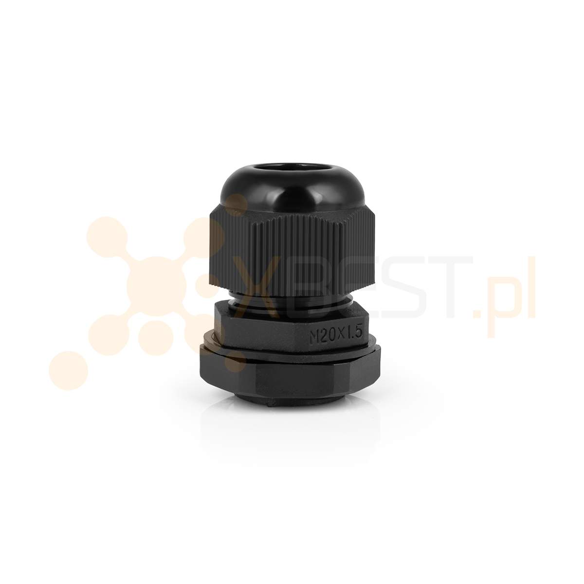 Dławik na kable o średnicy do 12 mm (Dławnica M20) BLACK