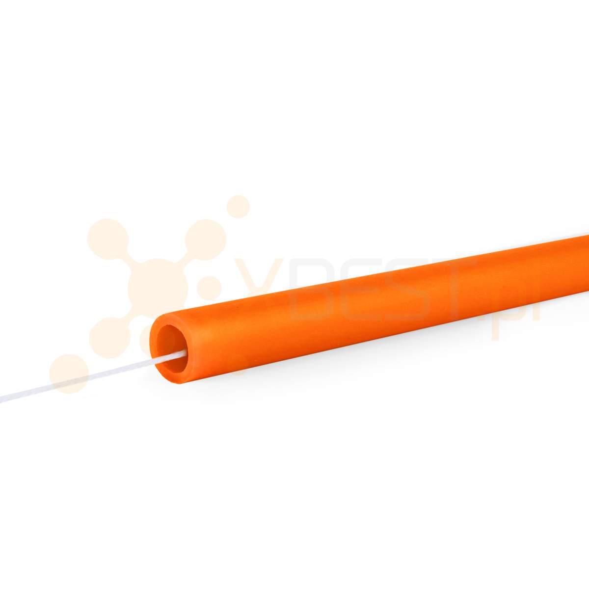 Mikrorura światłowodowa DB 12/8, pomarańczowa z pilotem